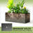 Trellis Planter,Efficient Drainage Planter Box,Spacious Metal Planter Box