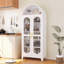 Grande armoire de rangement arquée en métal-72110832