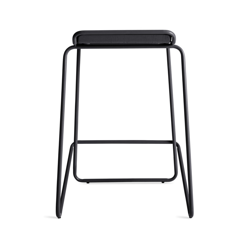 Ready Stacking Stool, Black, Counter Stool (25" Seat Height)
