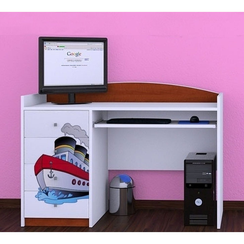Colm 125cm Computer Desk, Brown