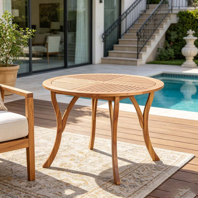Table de salle à manger 47,25 po, Teak