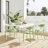 Nara Modern Stackable Dining Chair Set, No Assembly, Plastic Chair, Patio Chair, Suitable for Indoor and Outdoor Cafes and Restaurants (Set of 4)-674583282