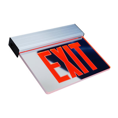 NICOR Lighting Aluminum Edge Lit LED Exit Sign