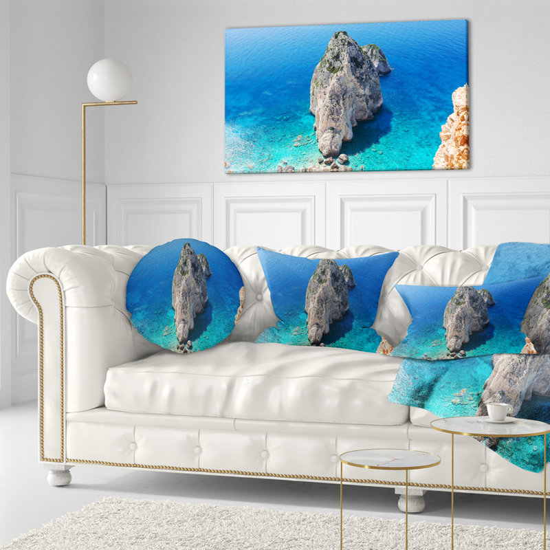 Coussin lombaire de magnifique côte de roche mer zakynthos