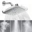 Pommeau de douche effet pluie – Carré de 15 cm, finition or égyptien luxueux, jet haute pression à 90°, angle réglable, installation sans outil, raccord universel-135720207