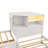 L-Shaped 3-In-1 Combination Daybed With Trundle & Drawer, Built-In Desk & Led Downlight-1918129363