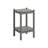 Outdoor HDPE Double-Layer Side Table – Gray Patio End Table With Storage Shelf, All-Weather, Low-Maintenance & Heavy-Duty Outdoor Accent Table