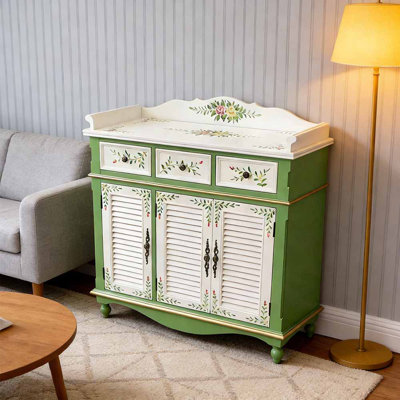 Armoire à chaussures minimaliste peinte de style américain