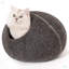 Lit pour chat - grotte en laine faite à la main avec jouet pour souris