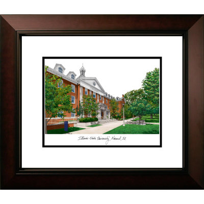 Cadre photo de lithographie à alumnus héritée ncaa illinois state redbirds