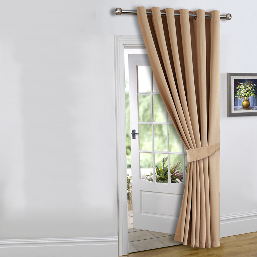 Bernards Grommet Eyelet Blackout Thermal Door Curtain