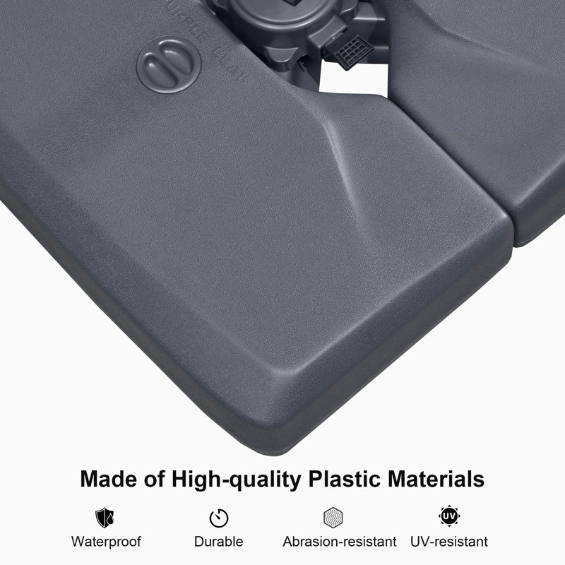 Base de parasol autoportante en plastique