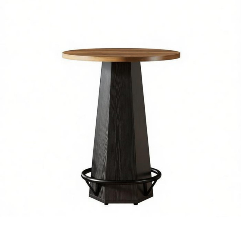 Bar Table - MDF - 1 Piece - Bar Table - Black - Vintage Style