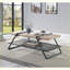 Chêne & amp; Table basse industrielle à 1 niveau Sandy Gray Métal pour le salon