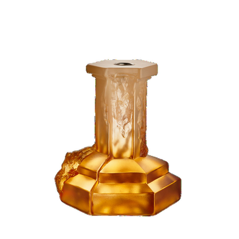 Rocky Baroque 6.9'' H Glass Tabletop Candlestick