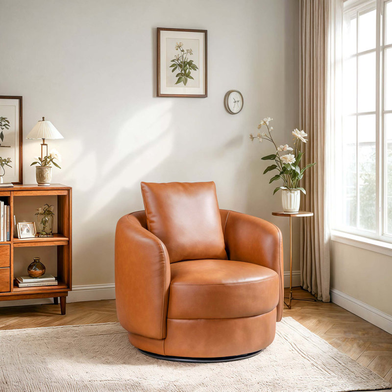 Dylan Leather Swivel Chair