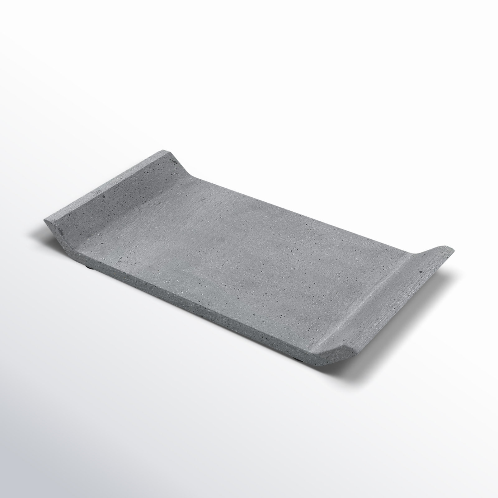 MOON Coffee Table Tray, Dark Gray, 0.98" H x 11.81" W x 7.87" D