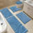 5 Piece Soft Absorbent Microfiber Bath Rug Set with Non-Slip Backing-1935903429