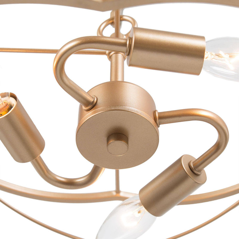 Luminaire suspendu moderne 3 lumières Glam Cage