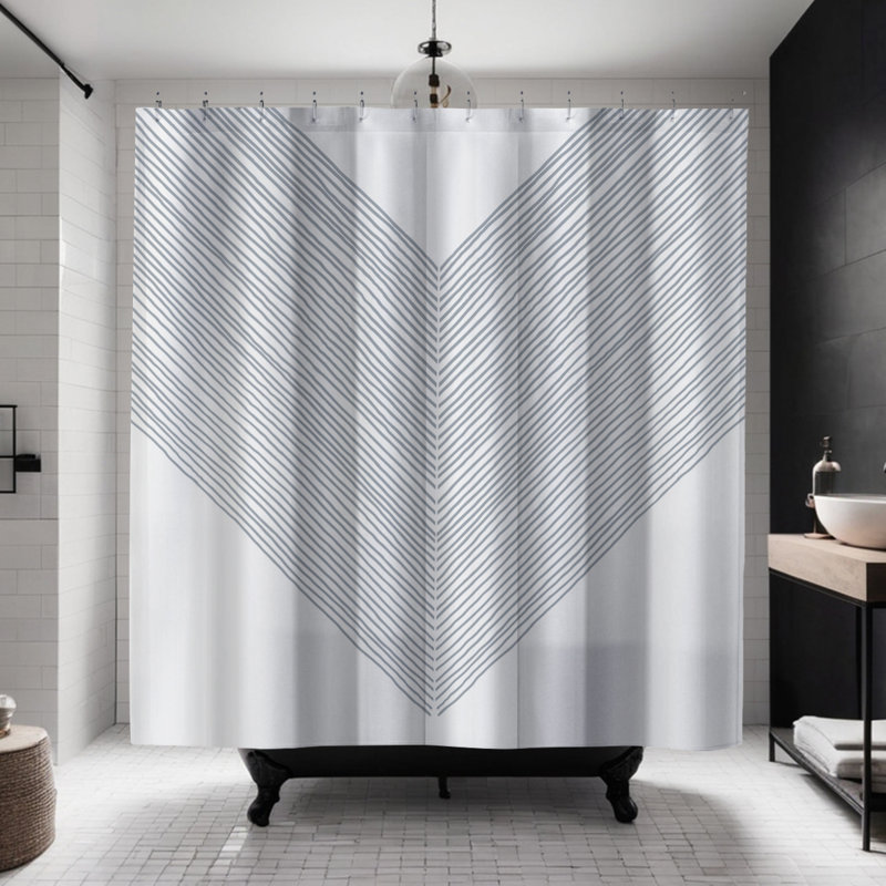 Rideau de douche Coco, Gris
