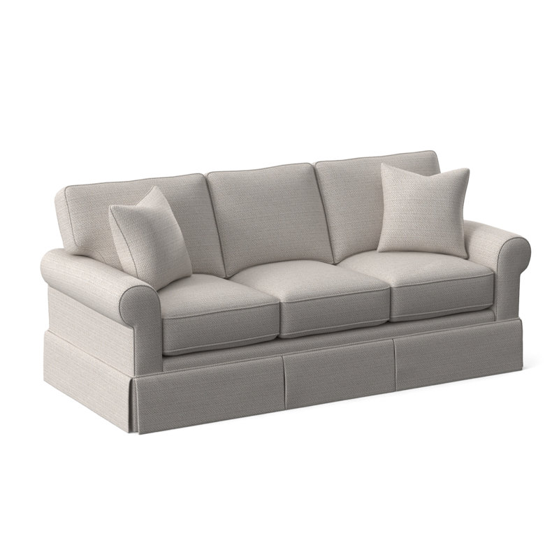 Benton Sofa, White Textured Performance; 0865-91