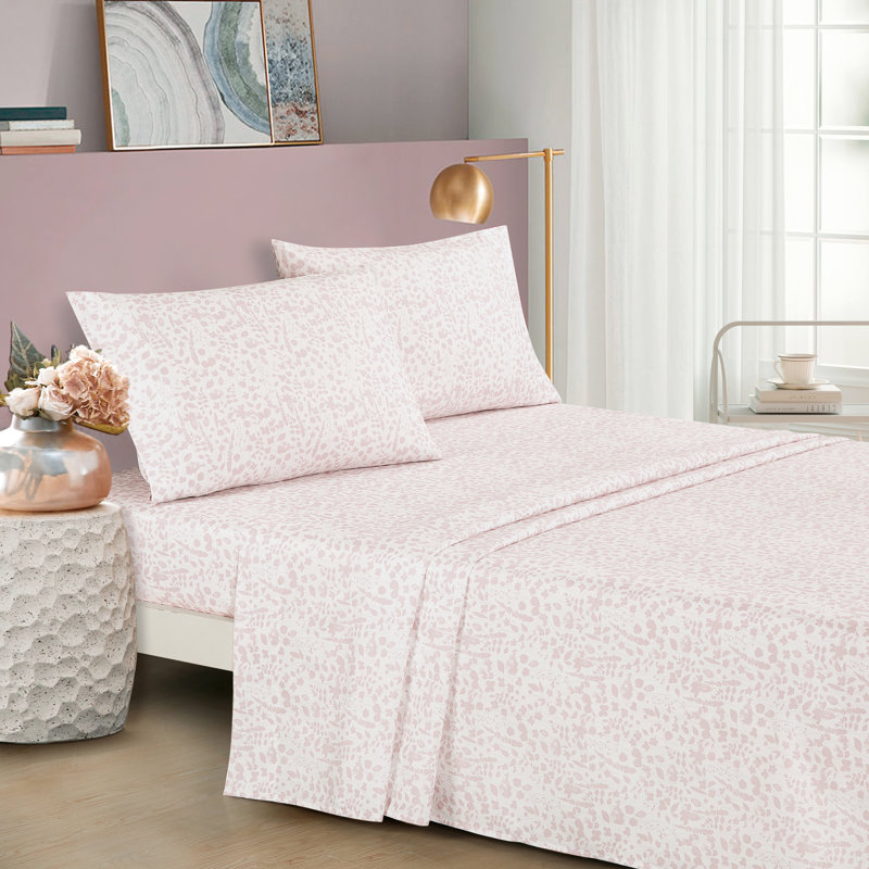 Floral Bed In A Bag Comforter Set, Yellow, Queen Comforter + 6 Additional Pieces