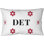 Coussin intérieur / extérieur Detroit Basketball Colors 25 po x 18 po