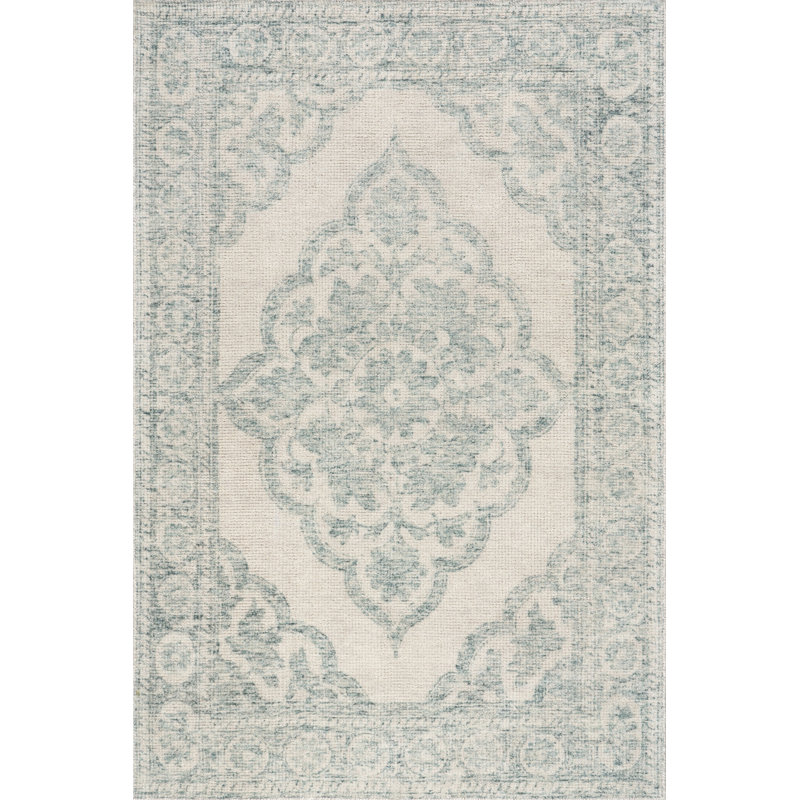 Padma Lakshmi Istanbul Hand-Tufted Ornate Border Wool-Blend Rug, Rectangle 8'6" x 11'6"
