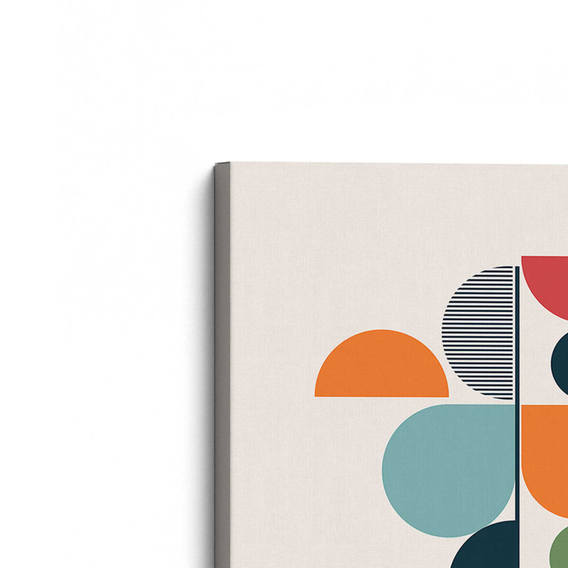 Toile de couleur Bauhaus, H 18 po x l 12 po