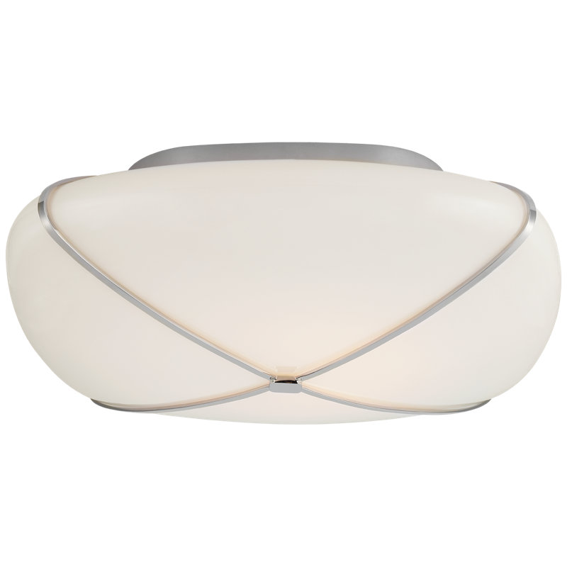 Fondant 1 - Light LED Flush Mount, Polished Nickel