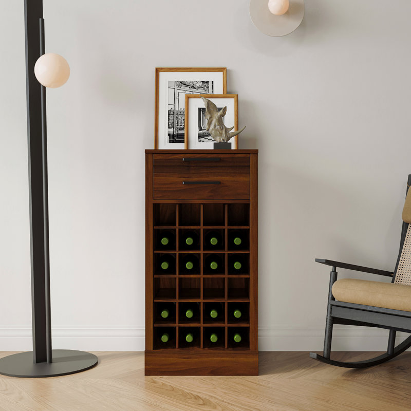 Buffet armoire, bar à vin modulaire 24, Brun