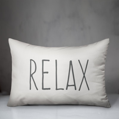 Textual Outdoor Throw Pillow