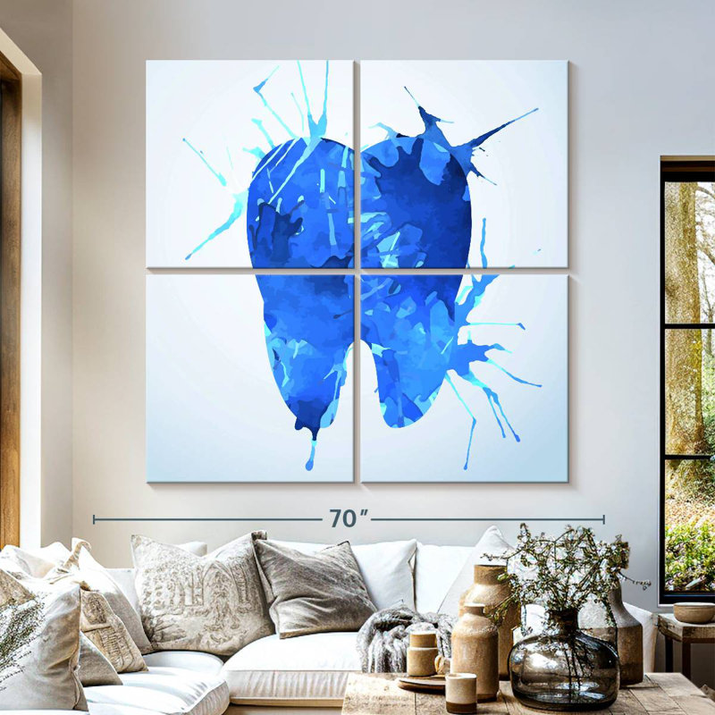 Alcaraz Tooth Painting, 57'' H x 57'' W