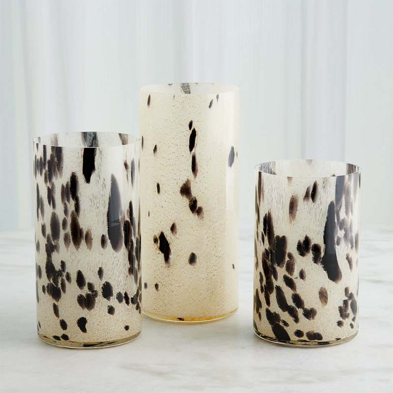Calico Vase-Sm, 16.5" H x 5.75" W x 5.75" D