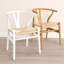 Fauteuil Wishbone, teinture blanche-235391547-235391684
