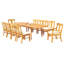 Osborne Outdoor 11 - Piece Teak Dining Set-946143273-1015881872
