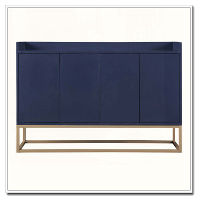 Buffet élégant avec portes à pousser et tablettes réglables