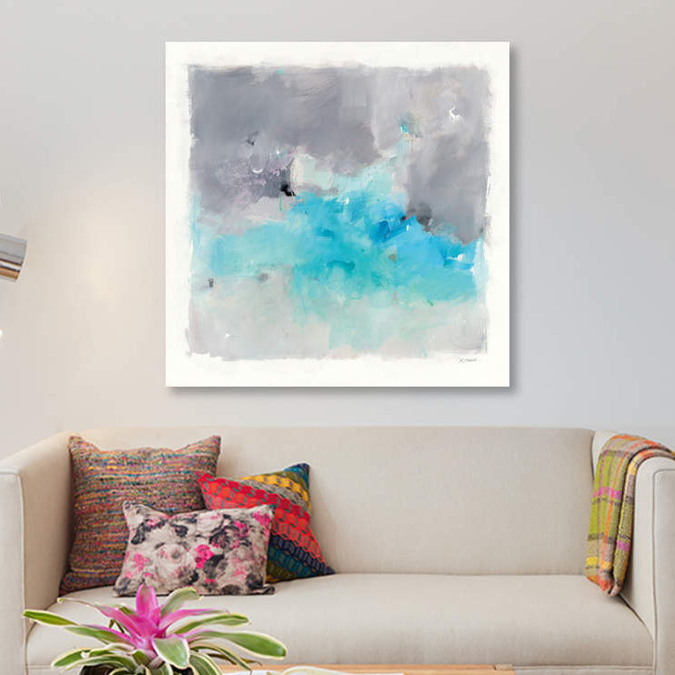 « spring chase », impression sur toile, H 48 po x l 48 po x P 1,5 po, Pas de tapis, Toile tendue