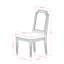 Ensemble de salle à manger 7 pièces E70B8B7333D54F6EB0C22F626C20FF57 comprenant une table ronde et 6 chaises en polyester, noir sablage