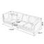 Canapé modulaire noir en polyester-1557300296