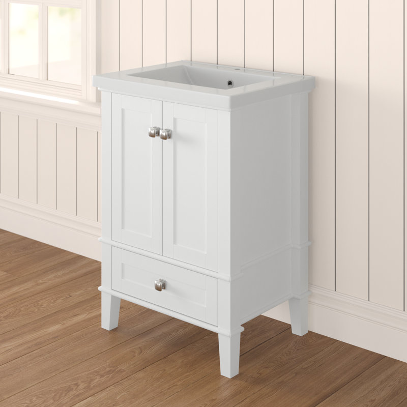Ensemble de meuble-lavabo simple 24 po Modena, Blanc