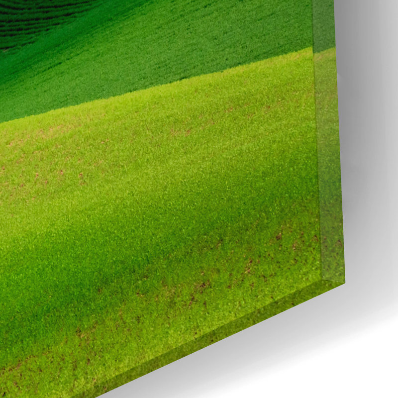 «The Palouse in Light and Shadow» par Rick Berk, art mural en verre acrylique, H 12 po x l 16 po x P 0,13 po