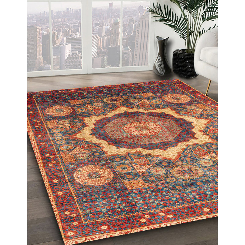 Tapis abstrait moderne 4170, Rond 8 pi
