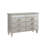 Denetris 6-Drawer Dresser in Silver and Mirrored