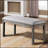 Tabitha 66-Inch Rectangular Faux Marble Top Dining Table, Light Oak Base For Elegant And Modern Dining