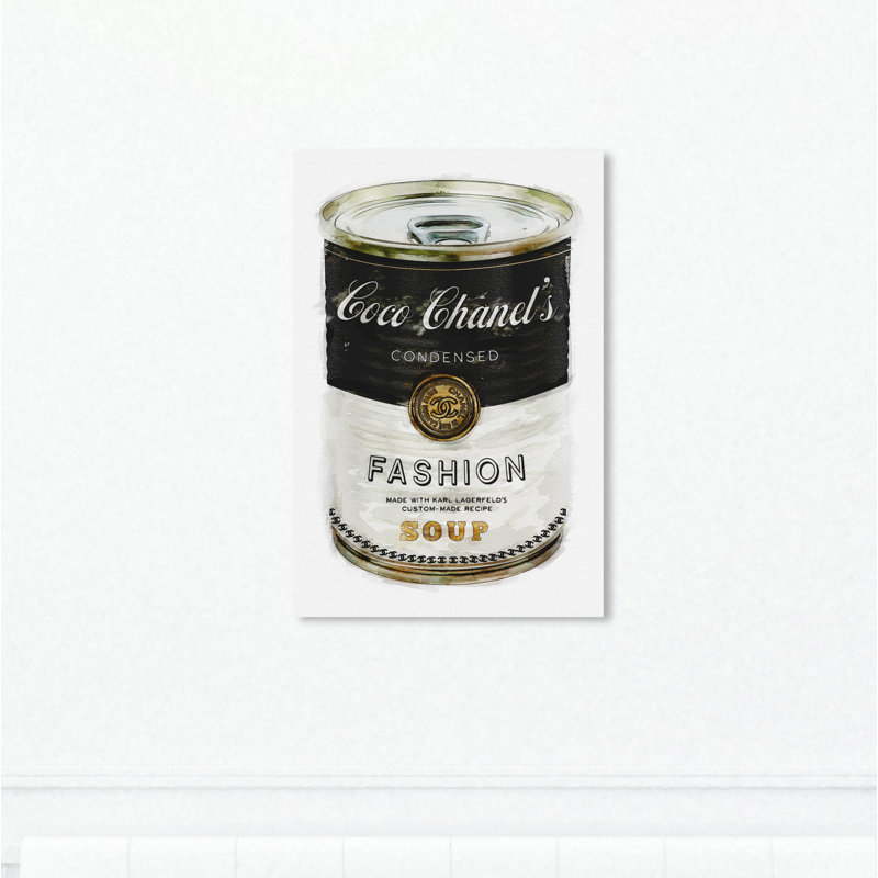 Fashion Soup - Impression sur toile, H 45 po x l 30 po, Toile tendue