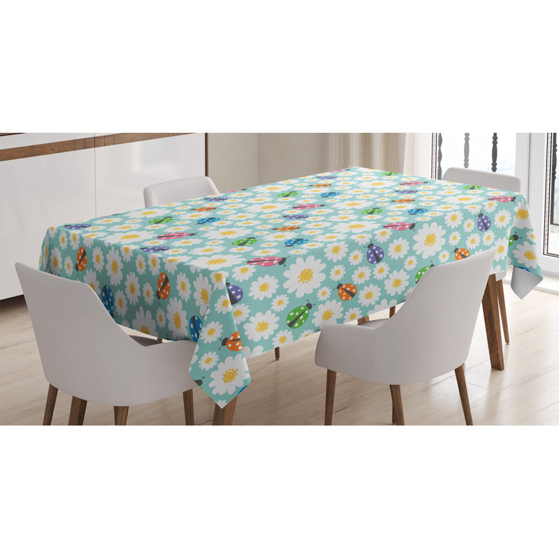 Ladybugs Tablecloth, 84" L x 60" W