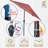 108 " W Hexagonal Market Umbrella with Crank Lift