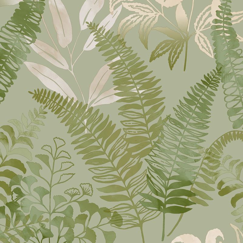 Intrigue 33cm x 52cm Texture Wallpaper Roll, Fresh Green
