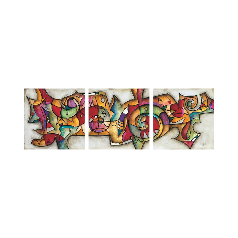 Turn It On - ensemble d'art mural sur toile tendue (ensemble de 3)